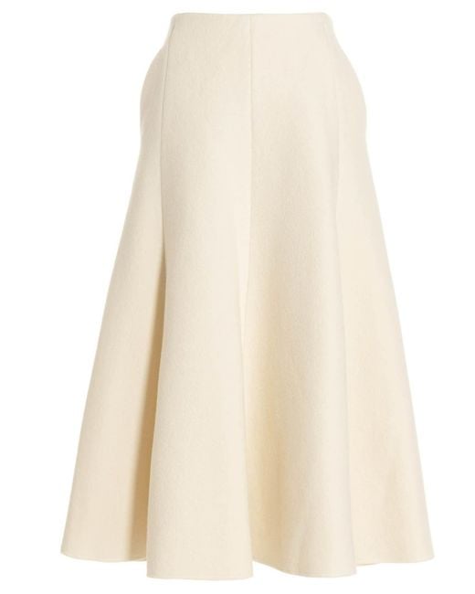 Gabriela Hearst Maureen Skirt in White (Natural) | Lyst