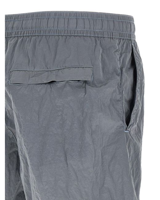 Stone Island Gray Polyamide Swim Shorts for men