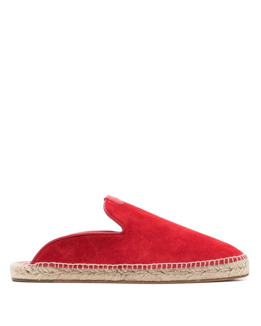 Lanvin Red Suede Espadrilles Carmine Shoe