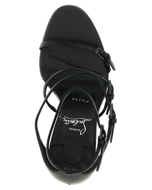 Christian Louboutin Black 'Milllenium' Sandals
