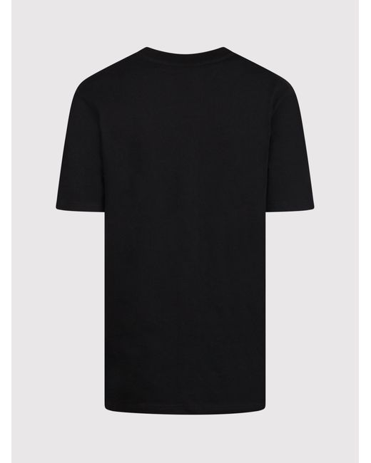 Jil Sander Black Jilsander Logo Patch Cotton T-Shirt
