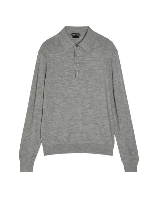 Tom Ford Gray Sweater Light Wool for men