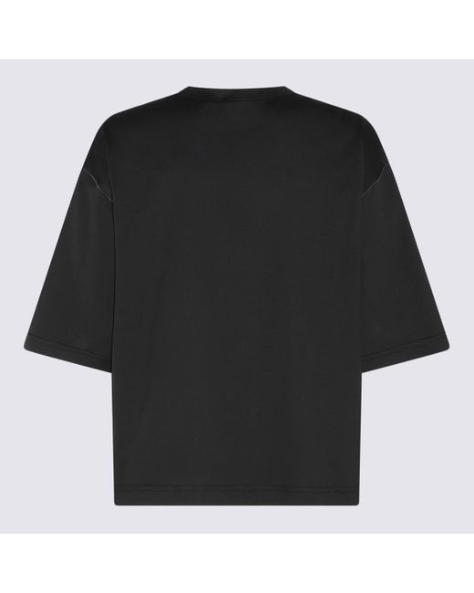 Fabiana Filippi Black Cotton T-shirt