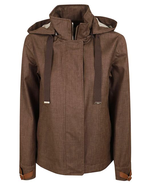 Herno Brown Padded Jacket Giacca