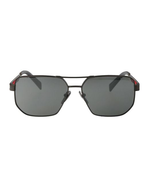Prada Linea Rossa Gray 0Ps 51Zs Sunglasses for men
