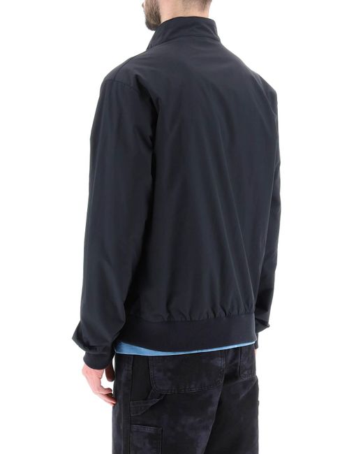 Barbour Blue Nylon Harrington Jacket for men
