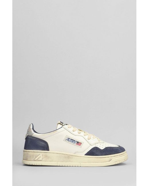 Autry White Sup Vint Low Sneakers for men
