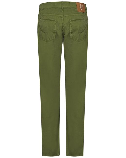 Hand Picked Green Orvieto Trousers for men