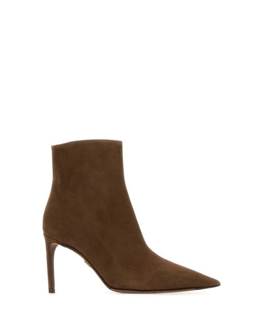 Dolce & Gabbana Brown Mud Suede Ankle Boots