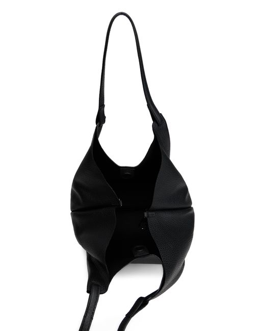 Gianni Chiarini Black Tote Bag Dua Calfskin