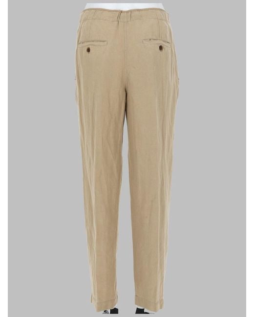 Isabel Marant Natural Trousers Sharony Linen
