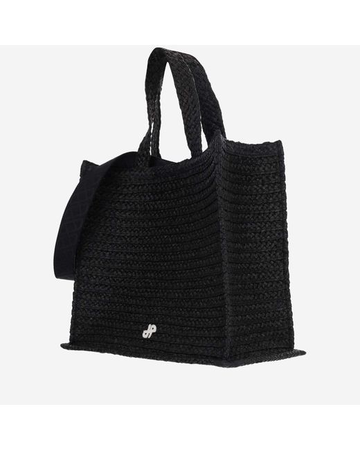 Patou Black Large Jp Tote Bag
