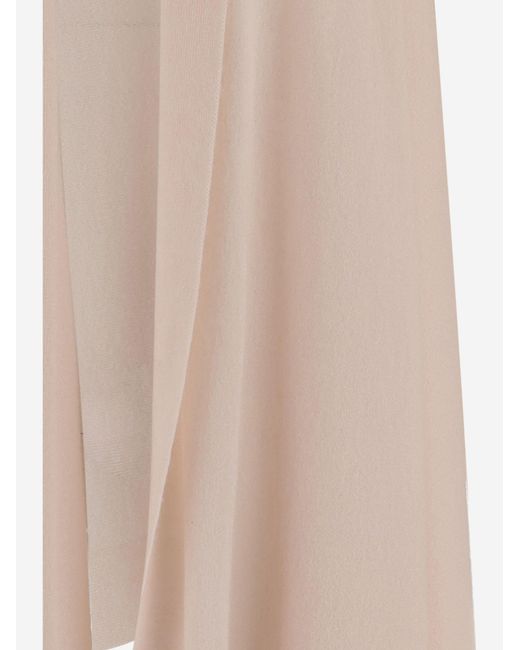 Sa Su Phi Natural Long Cashmere And Silk Knit Knitwear