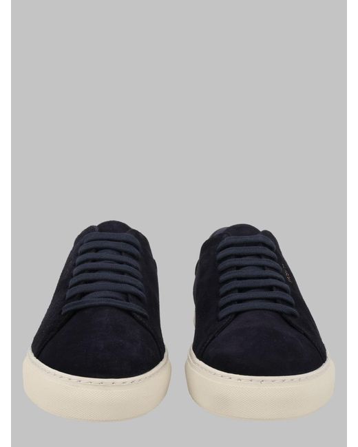 Axel Arigato Blue Sneakers Clean 90 Suede Cotton Trainers for men