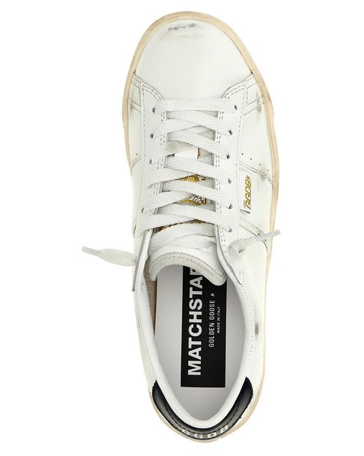 Golden Goose Deluxe Brand White 'Matchstar' Sneakers