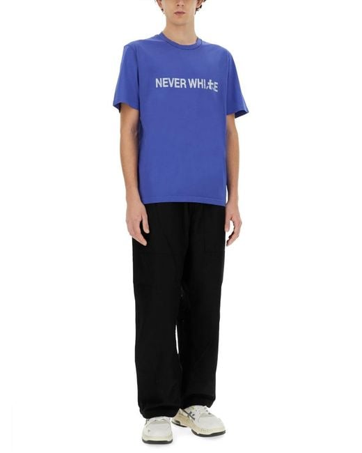 Premiata Blue "Never" T-Shirt for men