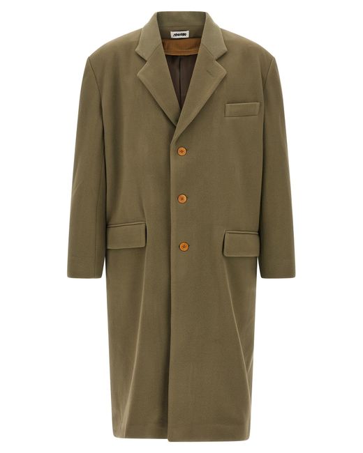 Magliano Green Polleggio Reversible Coat Wool Coats, Trench for men