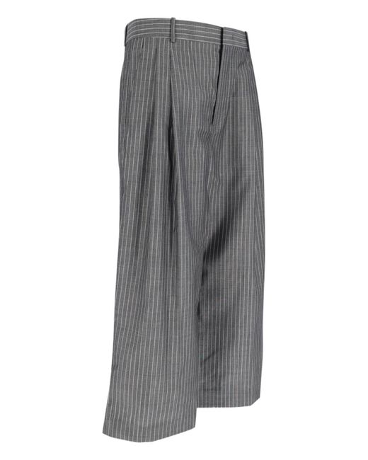 Hed Mayner Gray Wide Pants for men