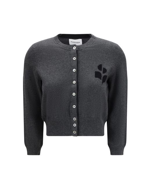 Isabel Marant Blue Cardigan Lona Anthracite- Cotton