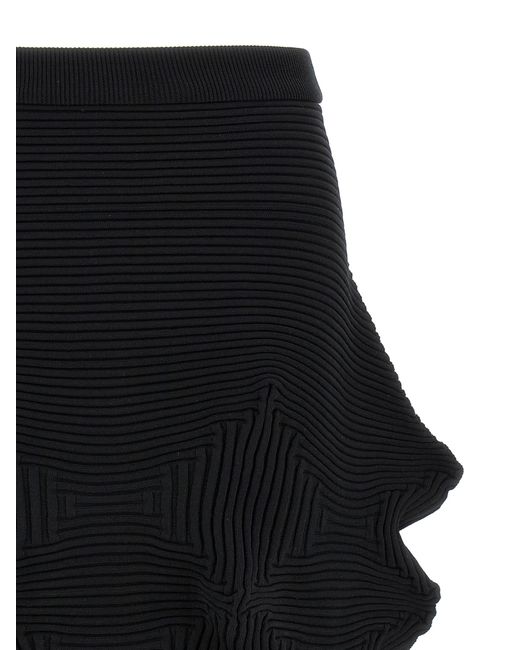 Issey Miyake Black 'Linkage' Skirt