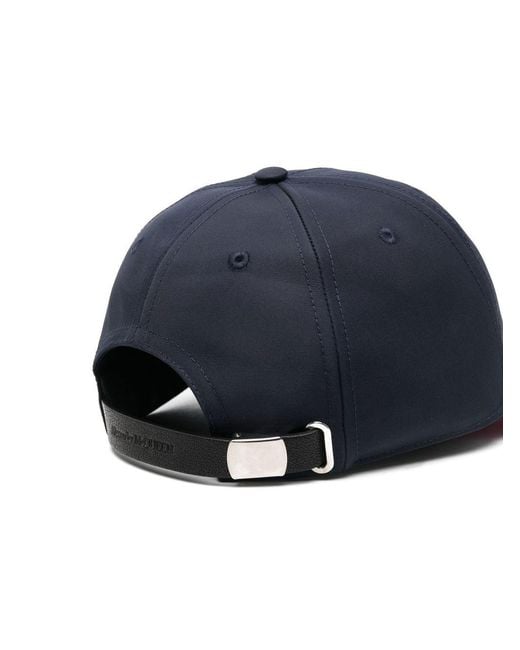 McQueen Blue Logo Baseball Cap for men