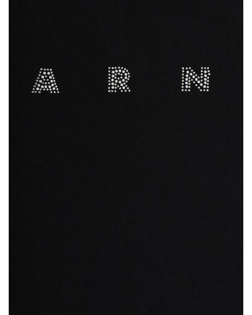 Marni Black T-Shirt M01968M00Sgmt340F Cotton T-Shirts