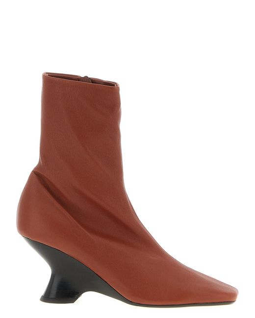 Dries Van Noten Brown 'W. L. Ankle Boots