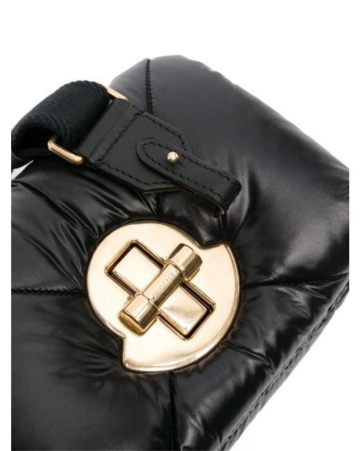 Moncler Black Puf Twist-Lock Mini Crossbody Bag