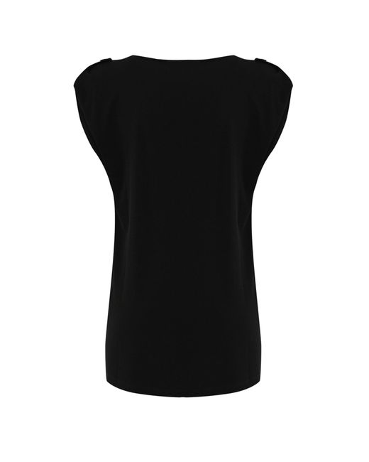 Fay Black Jersey Blouse