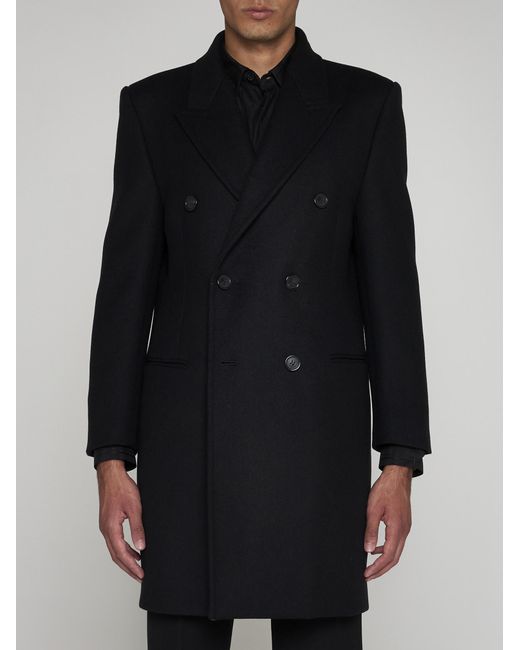 Saint Laurent Coats in Black for Men Lyst