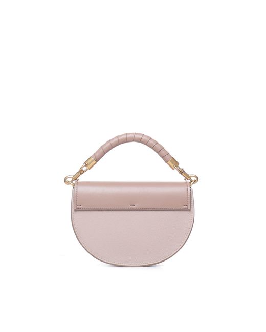 Chloé Bag With Flap And Marcie Chain in Pink | Lyst