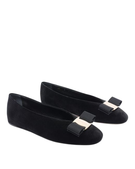 Ferragamo Black Flat Shoes