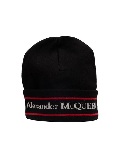 McQueen Black Cashmere Hat