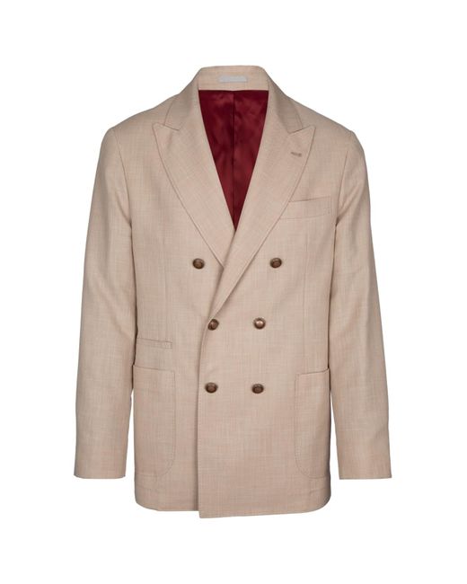 Brunello Cucinelli Brown Jackets And Vests for men