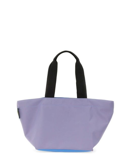 Herve Chapelier Purple Medium Shopping Bag