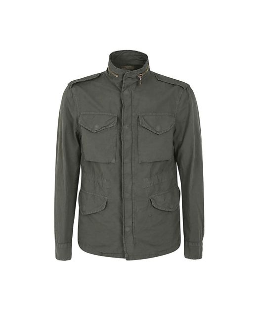 Original Vintage Style Cotton Field Jacket in Gray for Men - Lyst