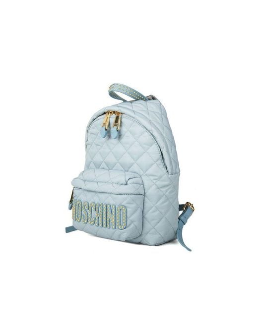 Moschino Blue Backpack Polyamide Bags Backpacks