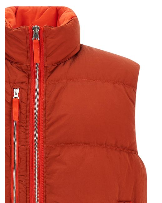 Stone Island Red Padded Vest for men
