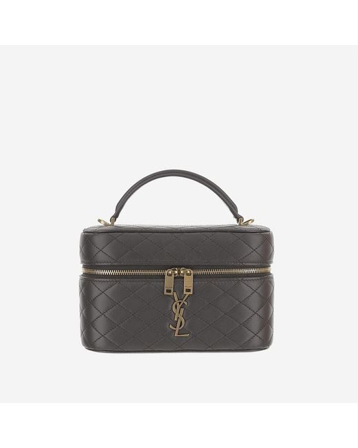Saint Laurent Black Vanity Bag Gaby Mini Leather Shoulder