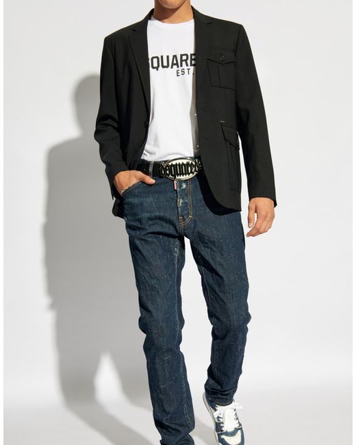 DSquared² White Cool Fit Logo T-Shirt for men