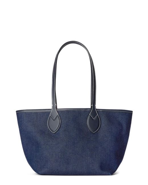 トートバッグ GUCCI DENIM TOTISSIMA REVERSIBILE SHOPPING BAG Gucci Totissima GG Medium denim tote bag in blue - Gucci