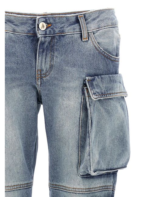 The Attico Blue Cargo Jeans