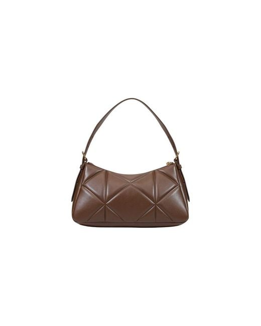 Love Moschino Brown Polyethylene Handbag Bag