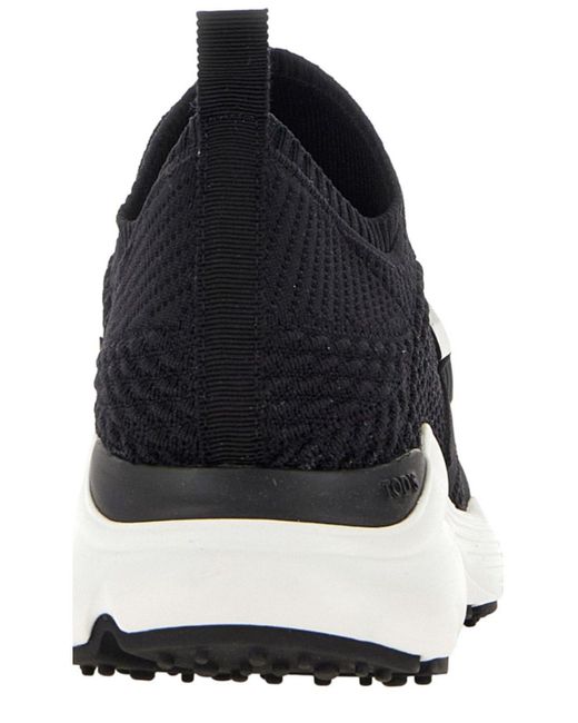 Tod's Black Kate Knitted Slip-on Sneakers