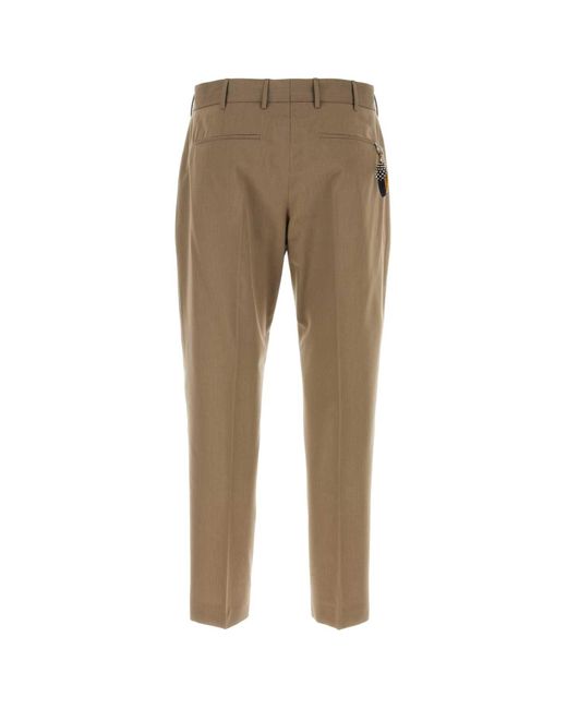 PT01 Natural Cappuccino Stretch Cotton Pant for men