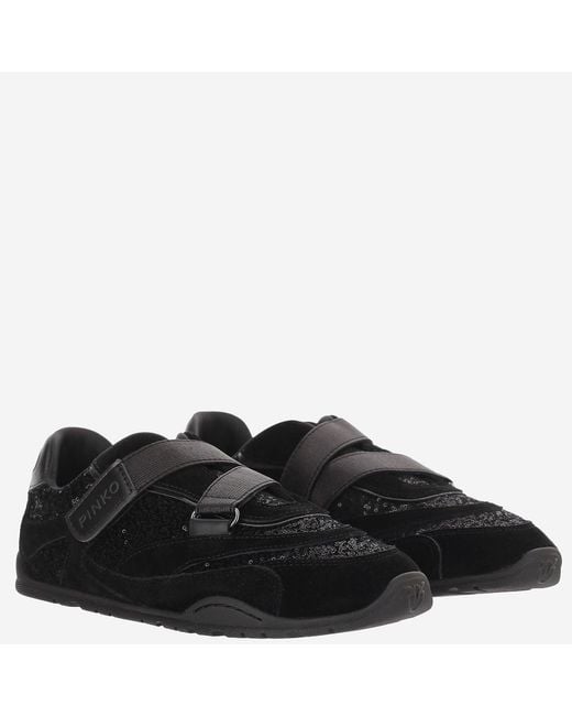 Pinko Black Sneakers Yulia 03 Upper: Leather Trainers