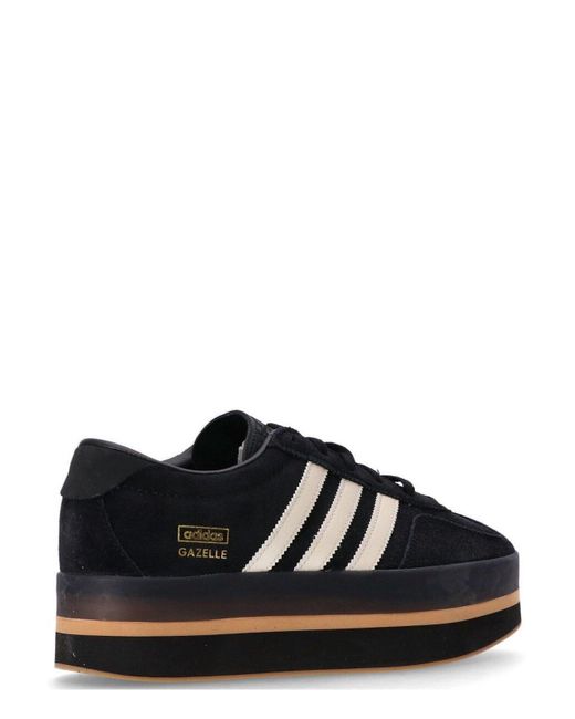 adidas Originals Women's Black Sneakers Adidas Gazelle Stack W Core/ Cream/  Gum 3