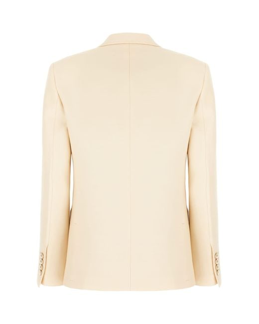 Valentino Natural Cream Wool Blend Blazer