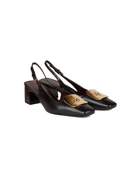 Tory Burch Black Slingback Pumps Footwear High-Heels