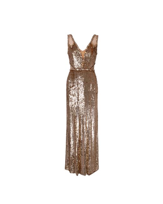 Jenny Packham White Carole Sequin Gown